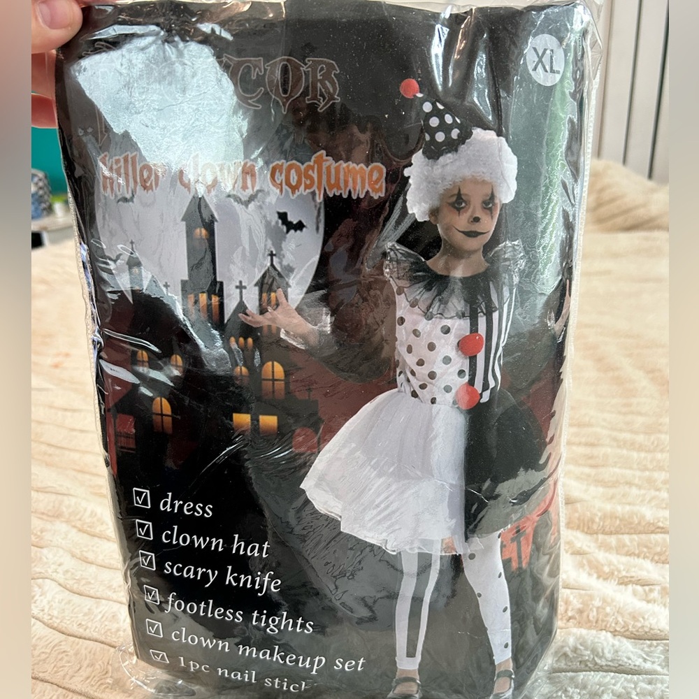 New Killer Clown Costume for Kids